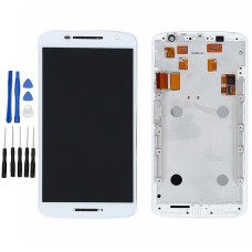 White Motorola Moto X Play XT1562 XT1563 LCD Screen Digitizer Touch Glass Frame Assembly