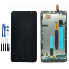 Black Nokia Microsoft Lumia 1320 LCD Digitizer Touch Screen Assembly with Frame