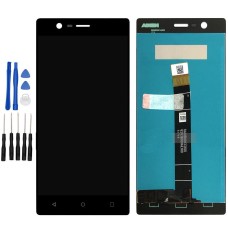 Black Nokia 3 LCD Display Digitizer Touch Screen