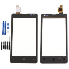 Black Nokia Microsoft Lumia 435 RM-1070, RM-1071 touch screen digitizer replacement