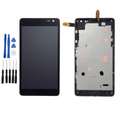 Black Nokia Microsoft Lumia 535 CT2S1973FPC-A1-E LCD Digitizer Touch Screen Assembly with Frame