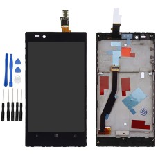 Black Nokia Microsoft Lumia 720 LCD Digitizer Touch Screen Assembly with Frame
