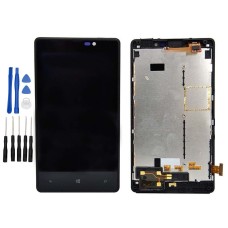 Black Nokia Microsoft Lumia 820 LCD Digitizer Touch Screen Assembly with Frame