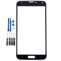 Black Samsung Galaxy S5 G900F G900A G900M Front glass panel replacement