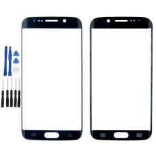Black Samsung Galaxy S6 Edge G925F G925A G925T Front glass panel replacement