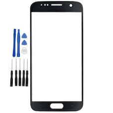 Black Samsung Galaxy S7 G930F G930FD G930w8 Front glass panel replacement