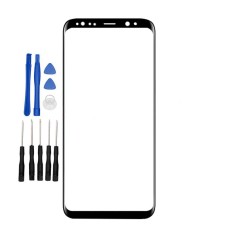 Black Samsung Galaxy S8 Plus G955F G955FD G955U G955A Front glass panel replacement