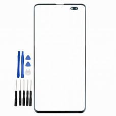 Black Samsung Galaxy S10+ SM-G975F/DS G975F G975U G975W Front glass panel replacement