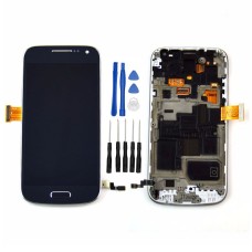 Black Samsung Galaxy S4 Mini i9195 i9190 i9192 LCD Digitizer Touch Screen Assembly with Frame