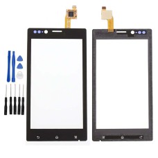 Black Sony Xperia J ST26i ST26 ST26a touch screen digitizer replacement