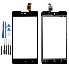 Black Wiko Rainbow Lite 4G touch screen digitizer replacement